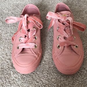 Rose gold Converse sneakers